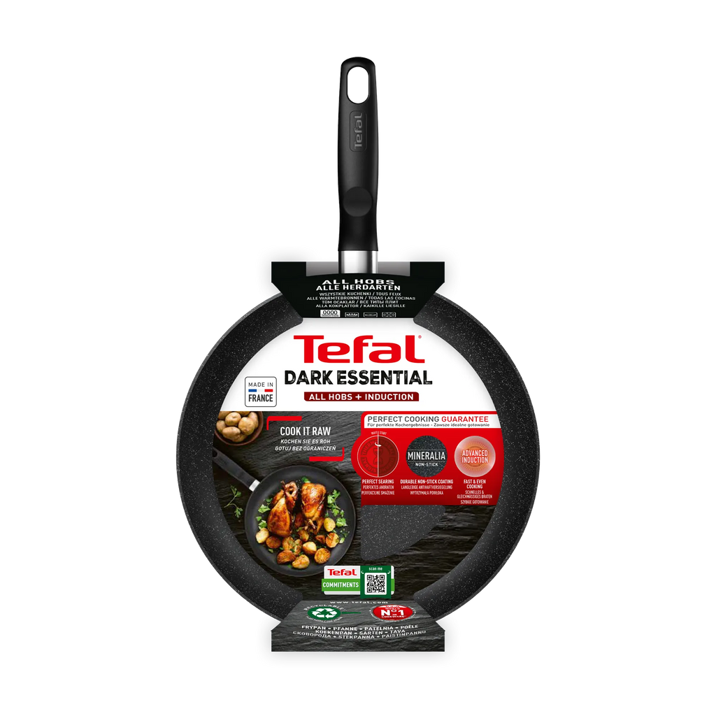 Tefal Dark Essential Mineralia+ Non Stick Frypan 28cm