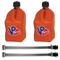 VP Racing Fuels 14 Container Hose (2 Pack) & 5 Gallon Jug, Orange (2 Pack)