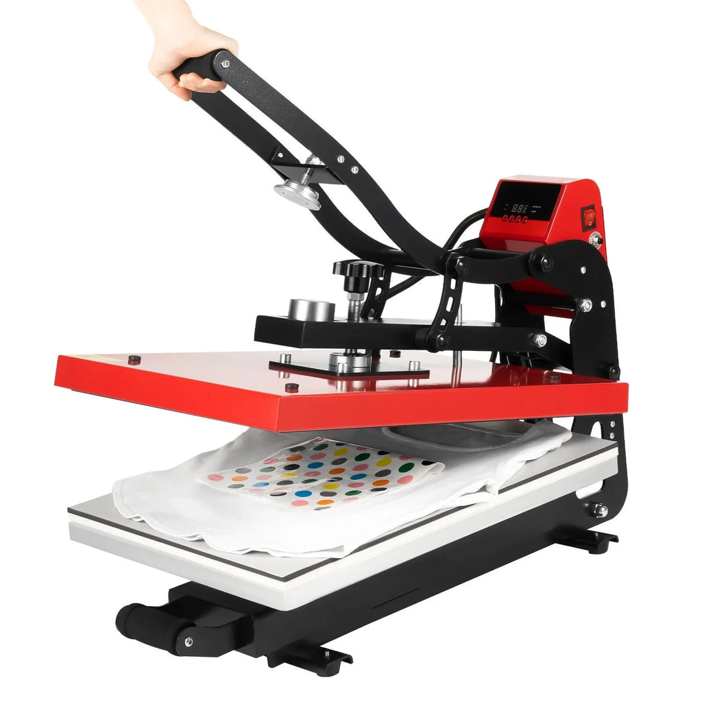 16 x 20 Clamshell Semi-Auto Open Heat Press Machine with Slide Out Function Heavy