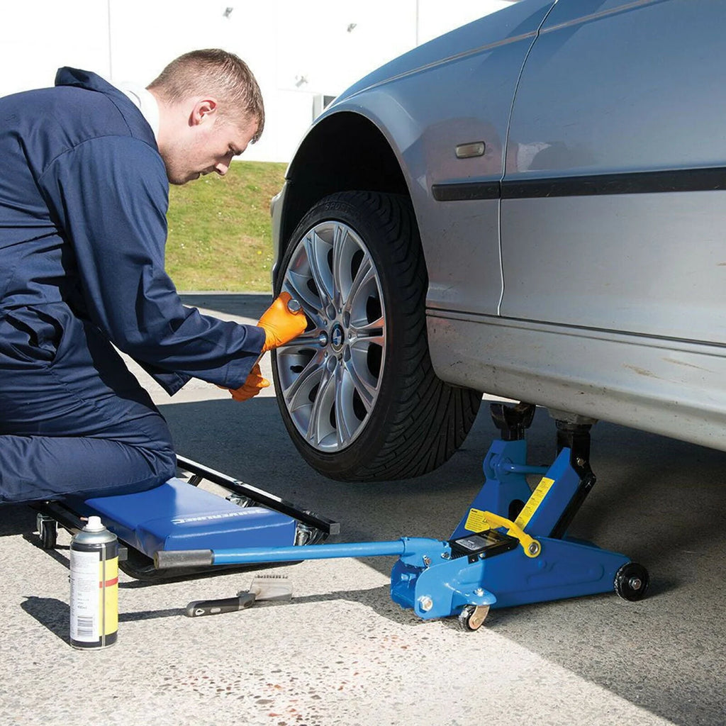 Bowoshen 2Ton Hydraulic Floor Trolley Jack Quick Lifting Heavy Duty Car Van Lifting Steel