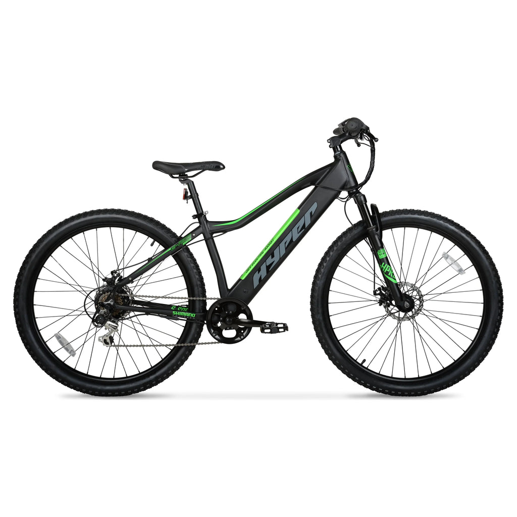 Hyper Bicycles 29 36V Electric Mountain Bike for Adults, Pedal-Assist, 250W E-Bike Motor, Black