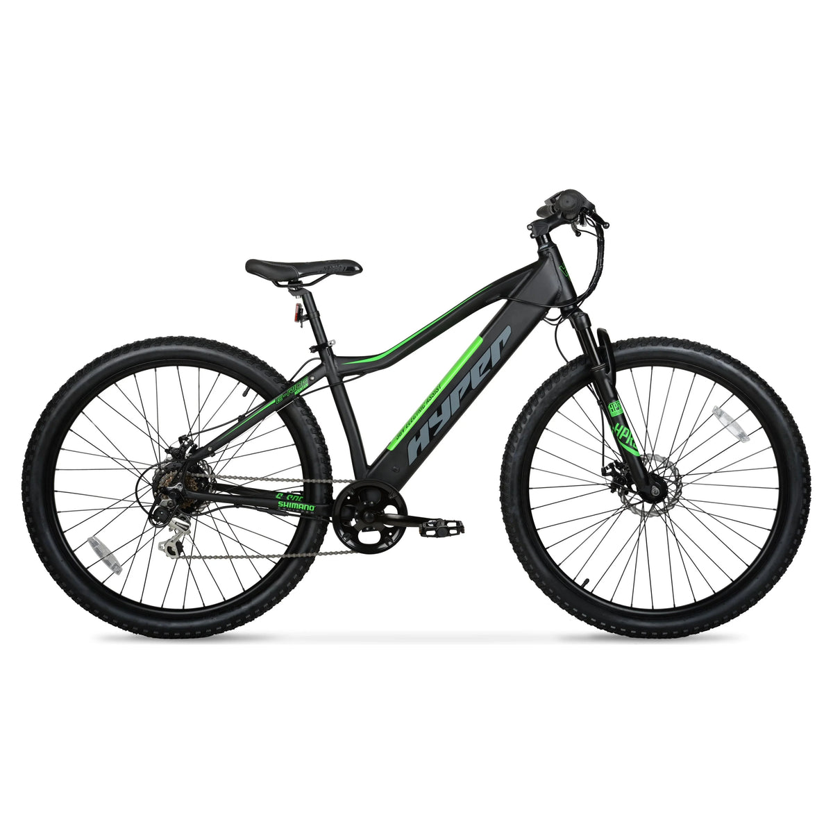 Hyper Bicycles 29 36V Electric Mountain Bike for Adults, Pedal-Assist, 250W E-Bike Motor, Black
