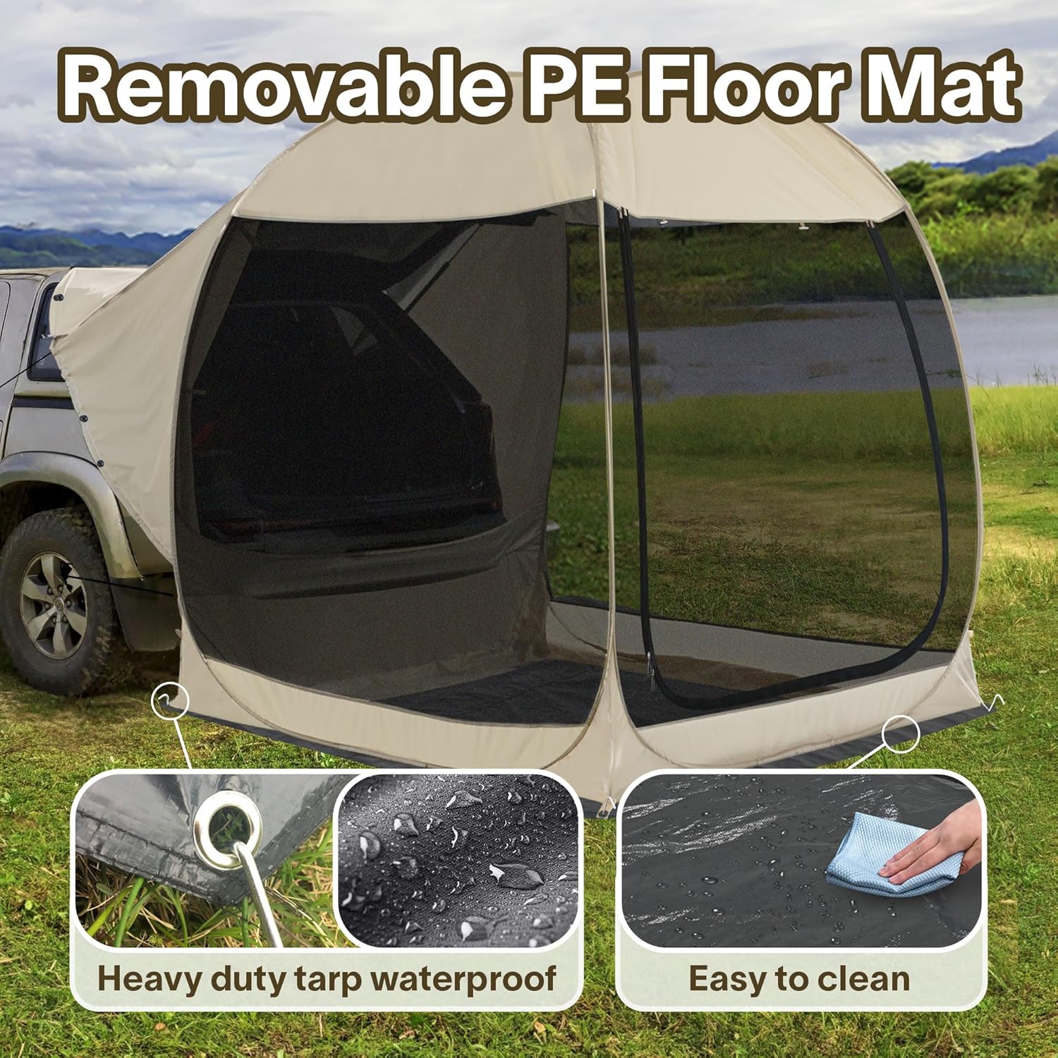 Alvantor Screen House Gazebo Pop Up Igloo Screened Canopy Tent with Mosquito Netting Sides