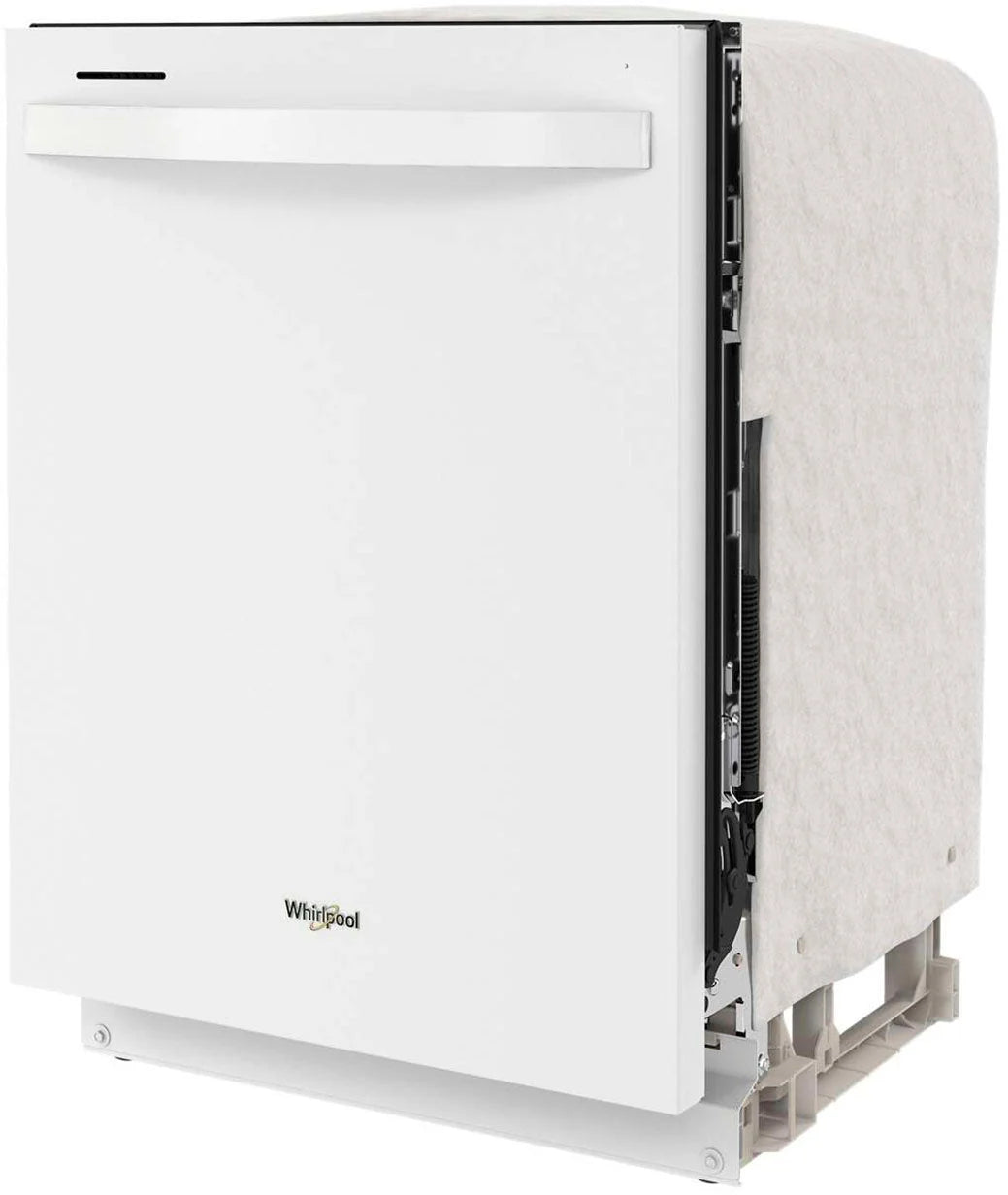 Whirlpool - 24 Top Control Built-In Dishwasher with Stainless Steel Tub, Large Capacity with Tall Top Rack, 50 dBA - White