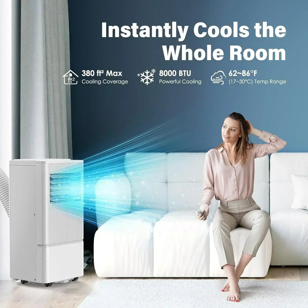 Air Choice Portable Air Conditioner 10000 BTU Air Conditioner Portable for Room Up to 450 Sq.Ft