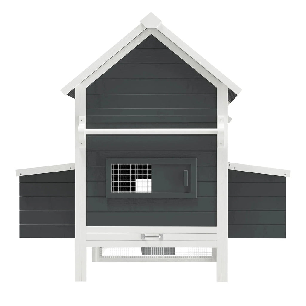 PawHut 162 Large Chicken Coop for 6-8 Chickens, Chicken House