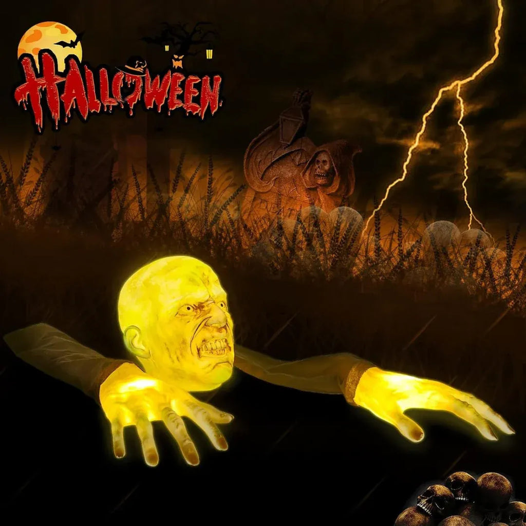 Halloween Decorations Indoor/Outdoor Lighted Zombie Groundbreaker Decoration