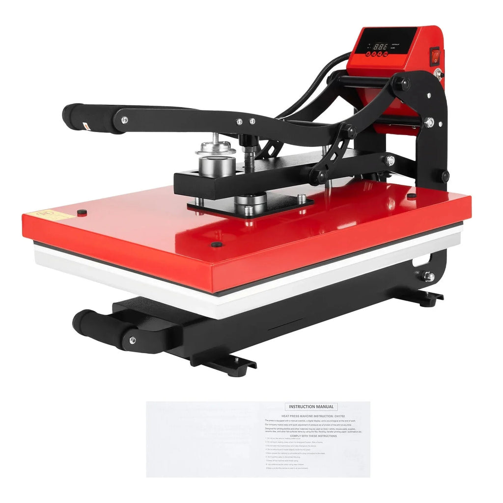 16 x 20 Clamshell Semi-Auto Open Heat Press Machine with Slide Out Function Heavy