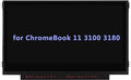 11.6" Screen Replacement for Dell ChromeBook 11 3100 3120 3162 3164 3180 I3180 3181 C3181 5190 P26T FGF20 0FGF20 LCD LED Display Panel 1366x768 30 Pin (Side Brackets Non Touch)