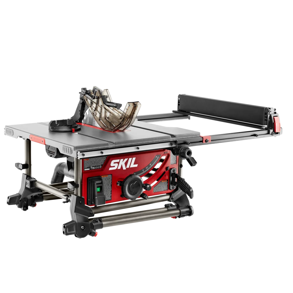 SKIL Jobsite Table Saw with Integrated Foldable Stand， 10， 15 Amp， 25-1/2” Rip Capacity