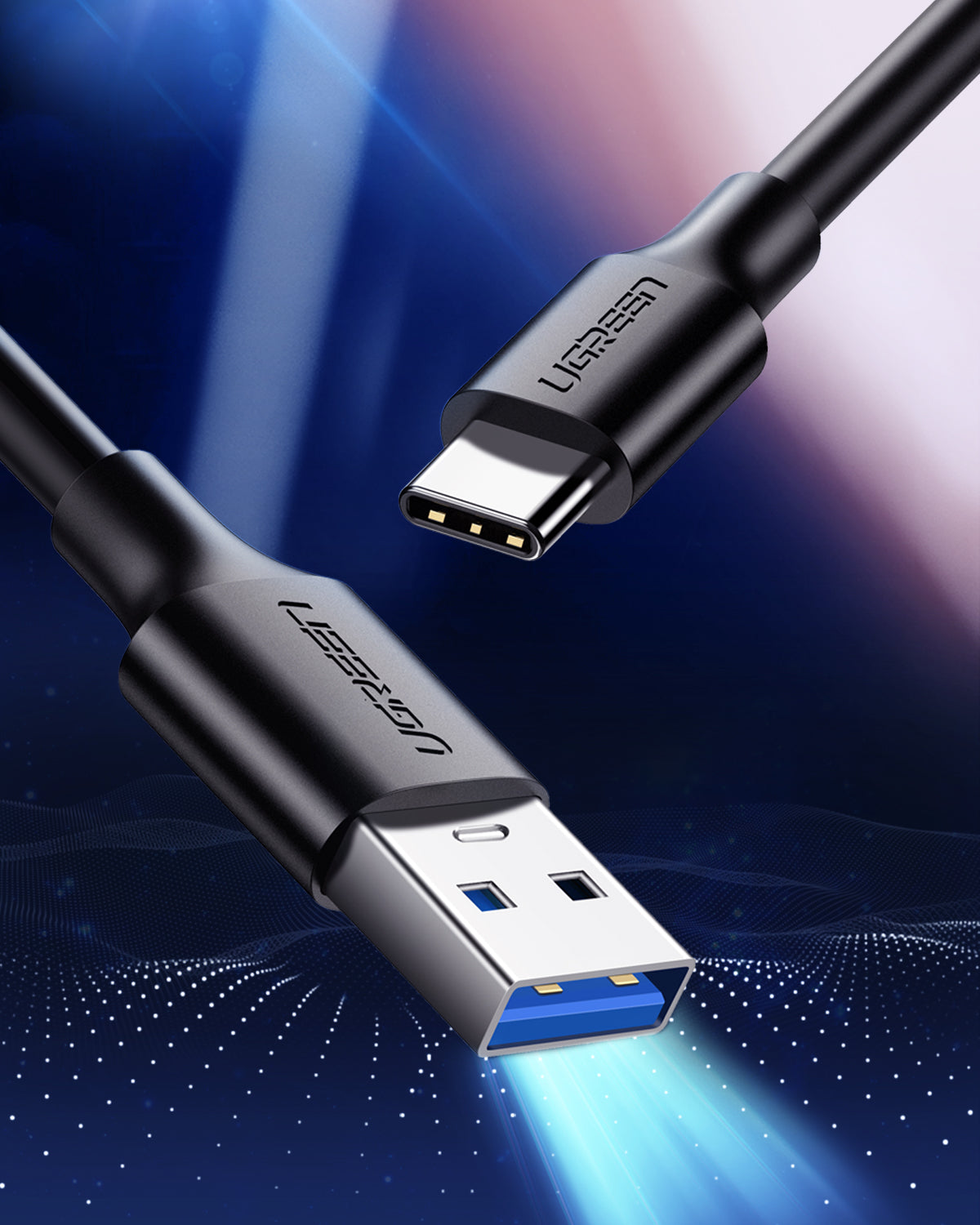 UGREEN USB 3.0 A’dan USB-C’ye Kablo (Nikel Kaplama)