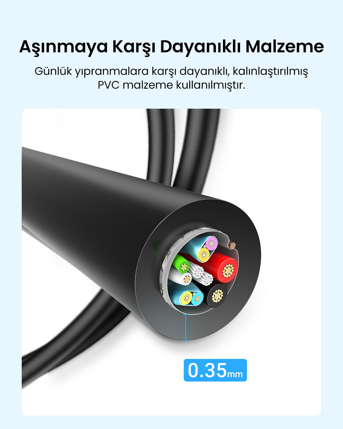 UGREEN USB 3.0 A’dan USB-C’ye Kablo (Nikel Kaplama)