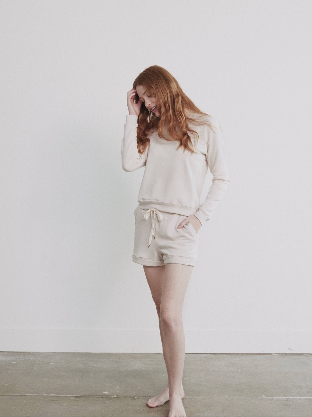 Fleece Crewneck Pullover Sweatshirt