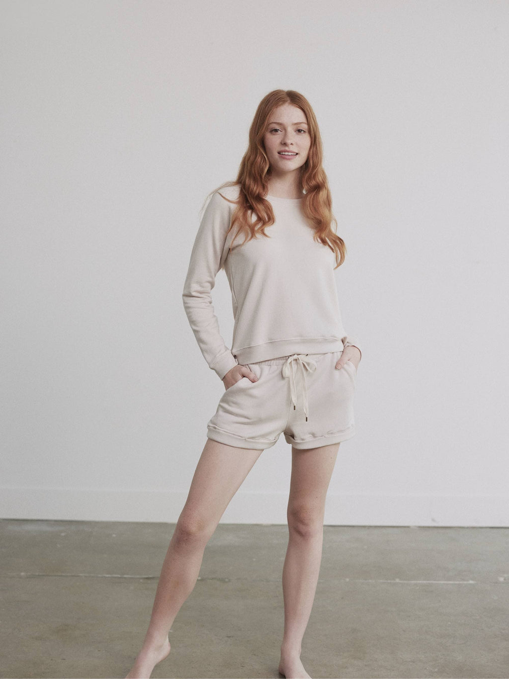 Fleece Crewneck Pullover Sweatshirt