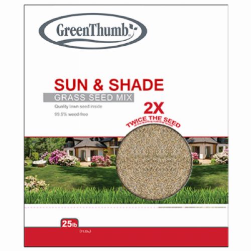 Barenbrug GTSS25 25 LB Bag of Sun & Shade Grass Seed Mix - Quantity of 4