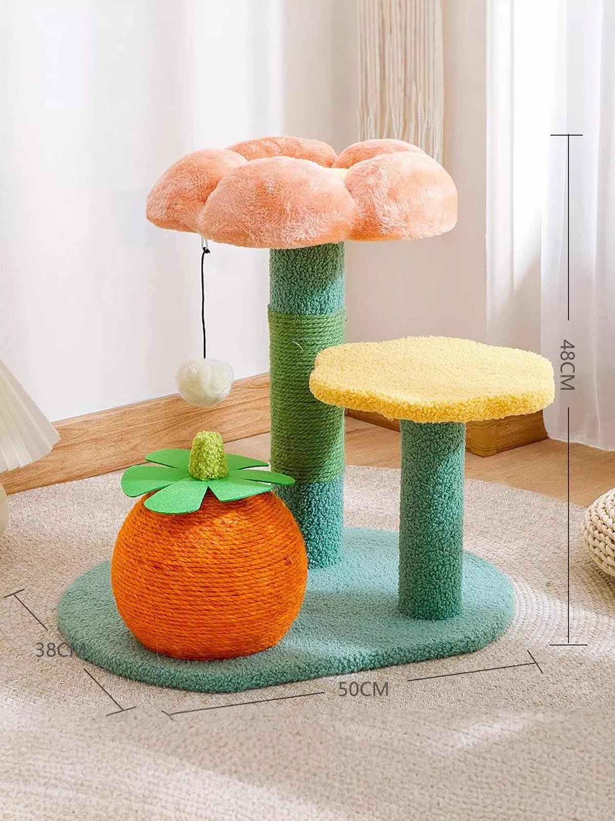 Soft Plush Cat Scratching Post