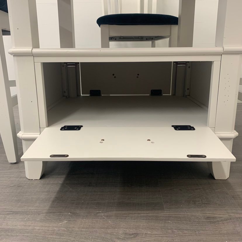 5 Piece Little White Dining Set