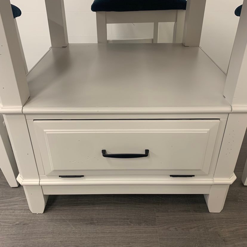 5 Piece Little White Dining Set