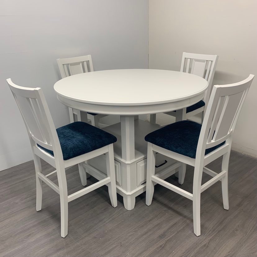 5 Piece Little White Dining Set
