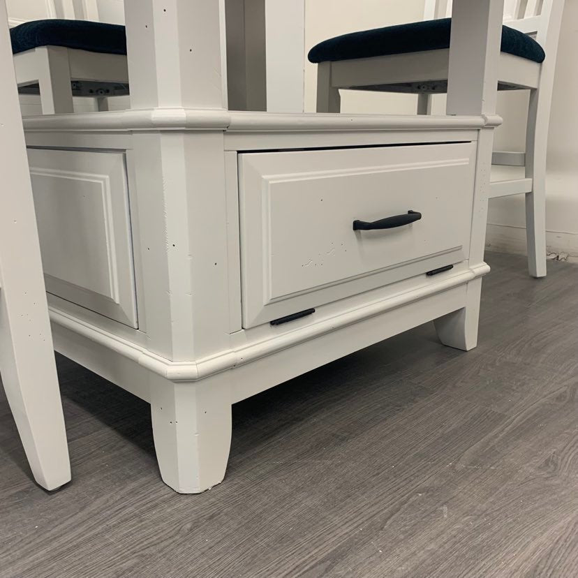 5 Piece Little White Dining Set