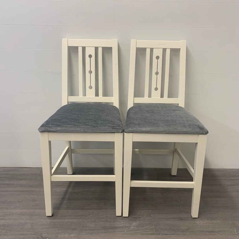 2 Ivory Counter Height Stools