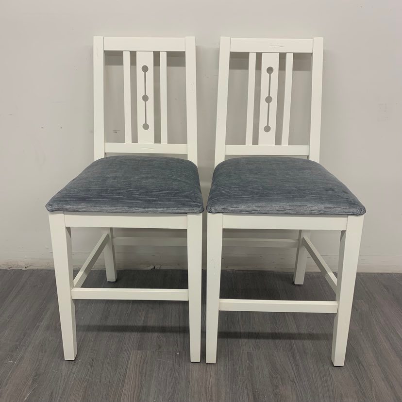 2 Ivory Counter Height Stools