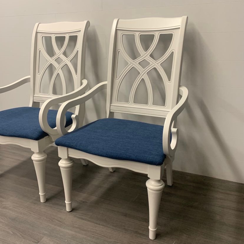 2 Little White Accent Chairs