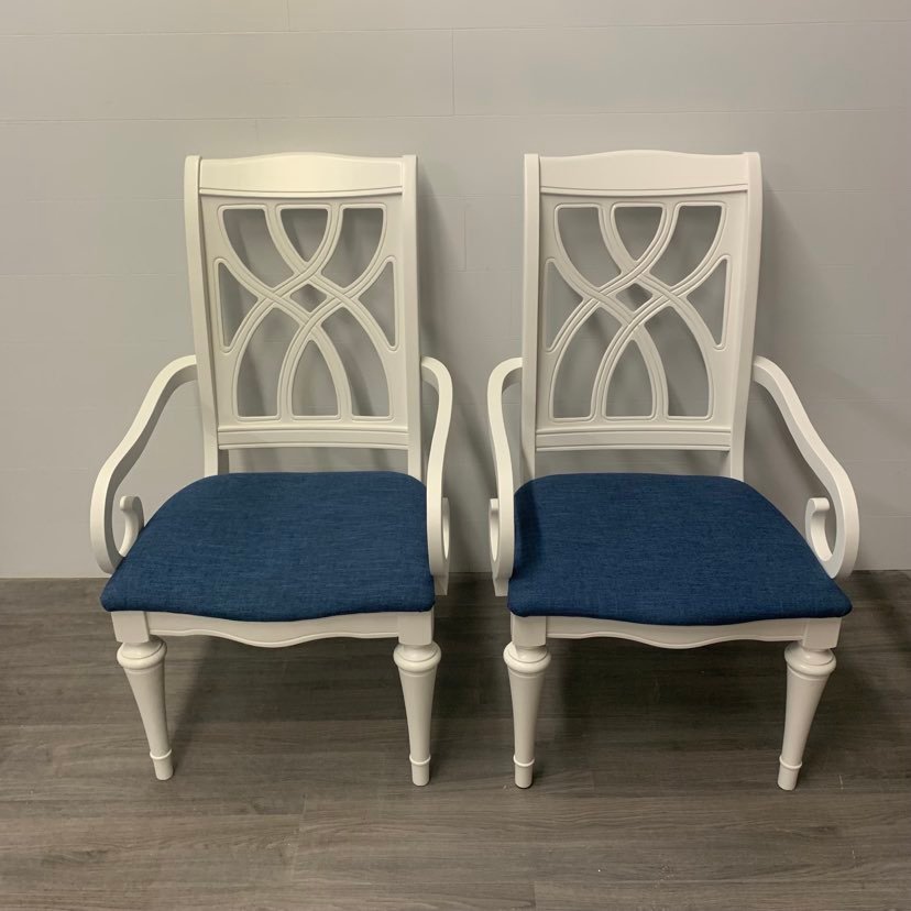 2 Little White Accent Chairs