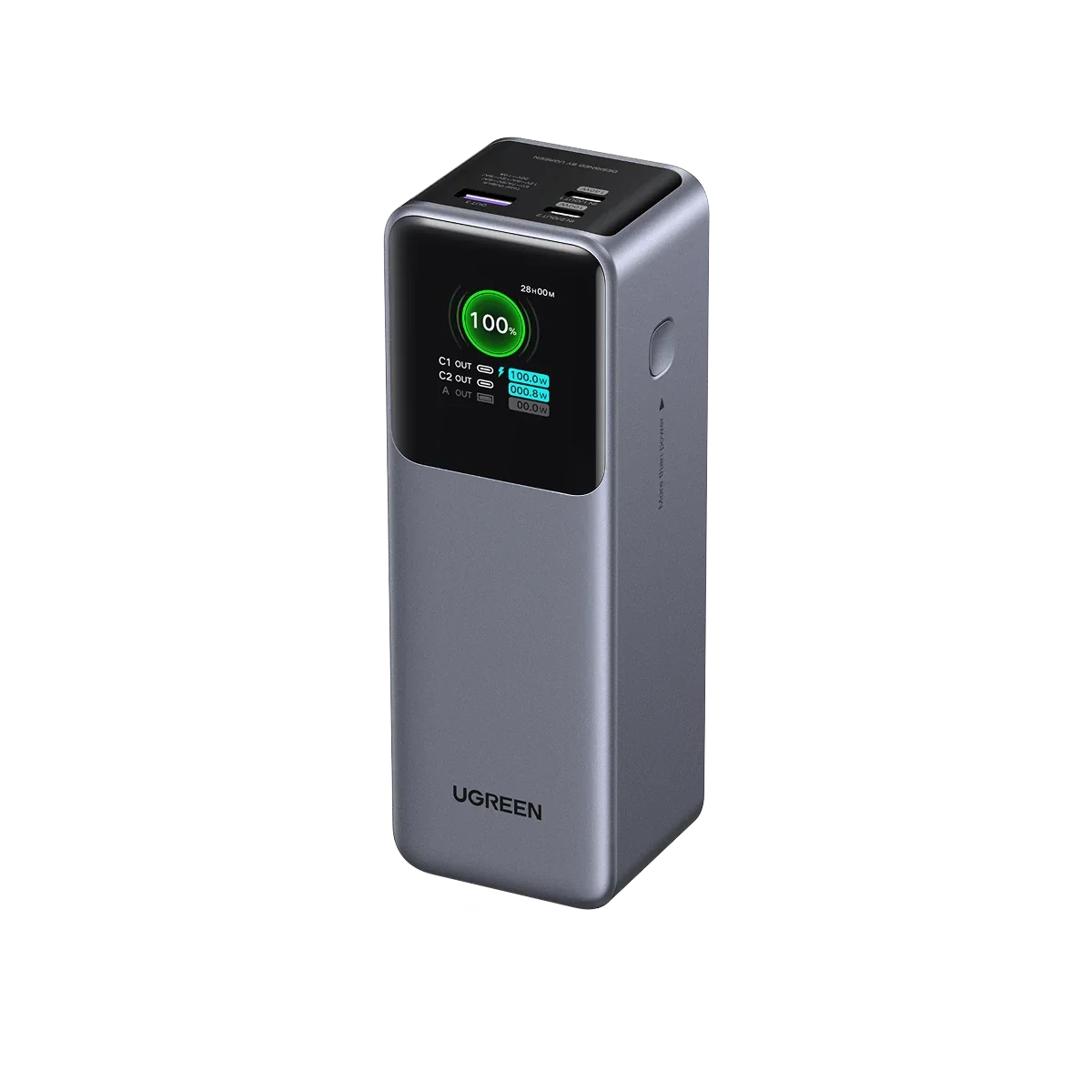 UGREEN Nexode Power Bank 25000mAh 140W, Batería Externa Carga con 2 USB C 1 Type A