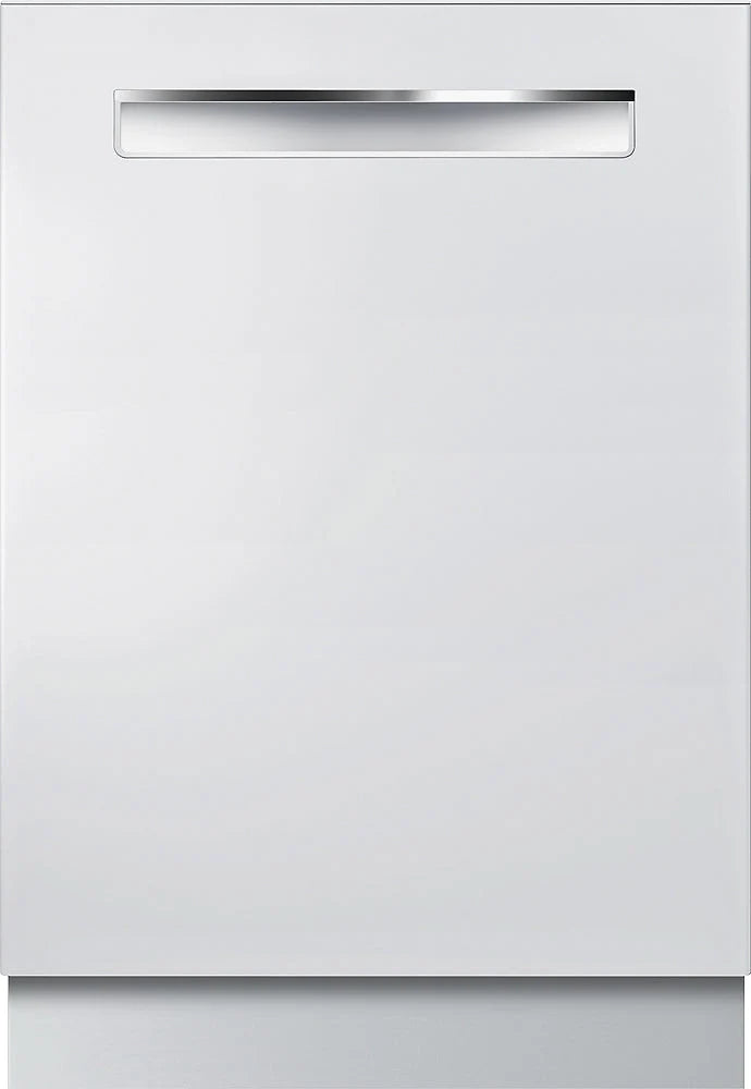 Bosch - 500 Series 24 Pocket Handle Dishwasher with Stainless Steel Tub - White
