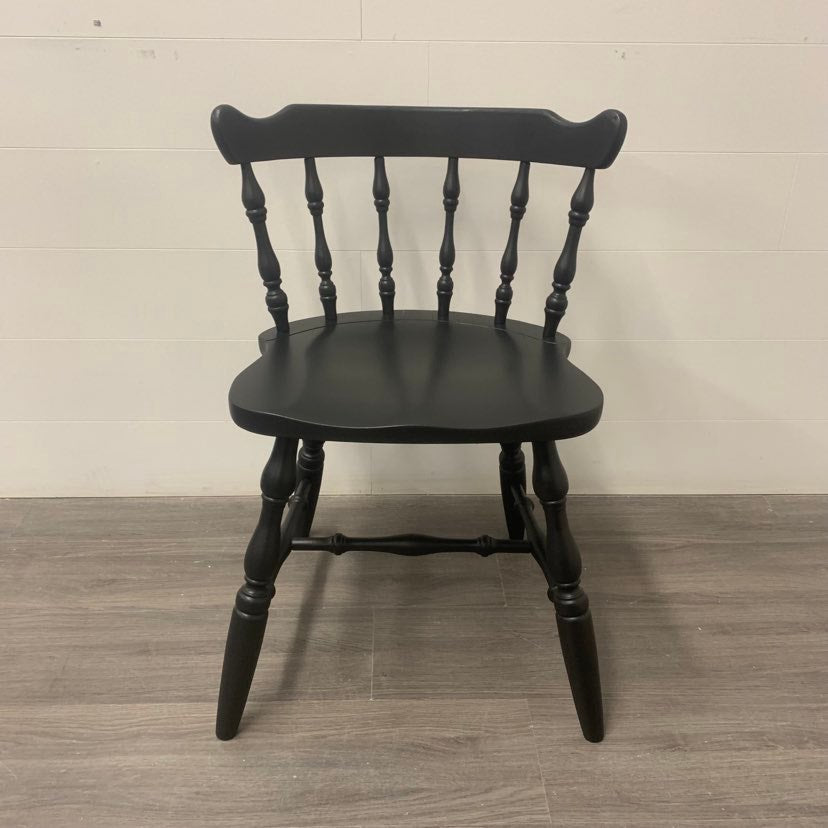 6 Piece Black Farmhouse Dining Set