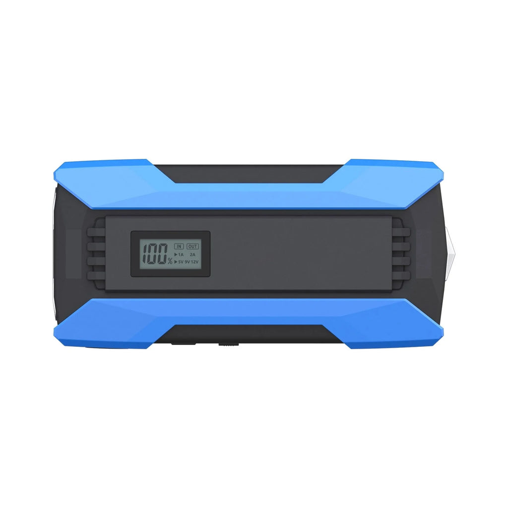 Meterk 1500A Peaks 10000mAh Car Jump Starter QC3.0 Fast Charging with LED Digital Display/Dual USB/Safety Hammer/LED Light/Multiple Protections 12.0V Car Battery Booster Pack Support Low-Tempera