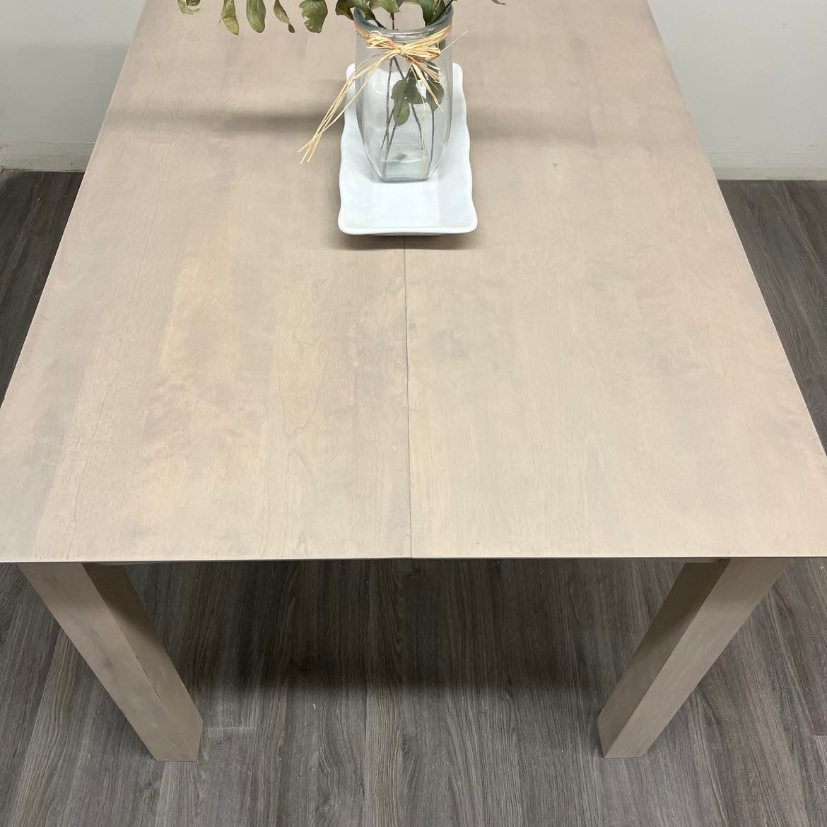 Burlap Dining Table
