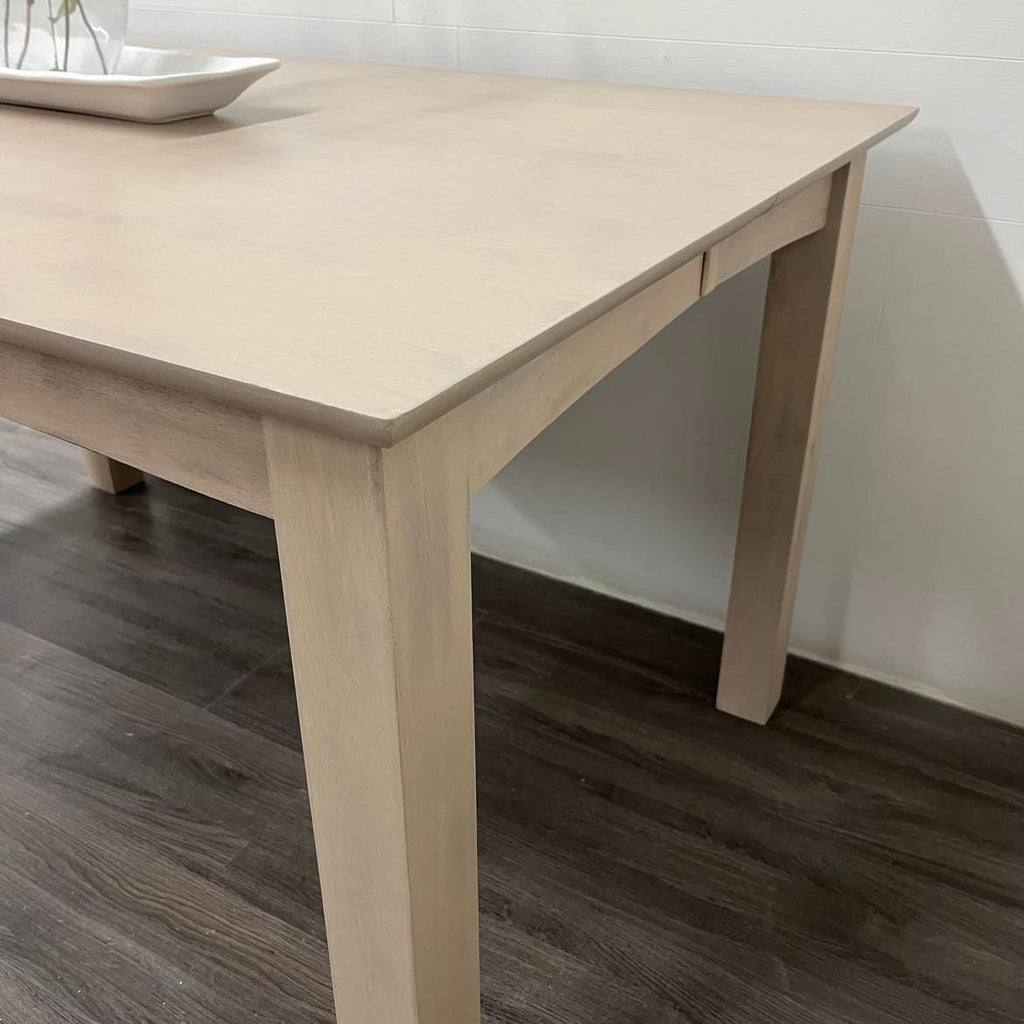Burlap Dining Table