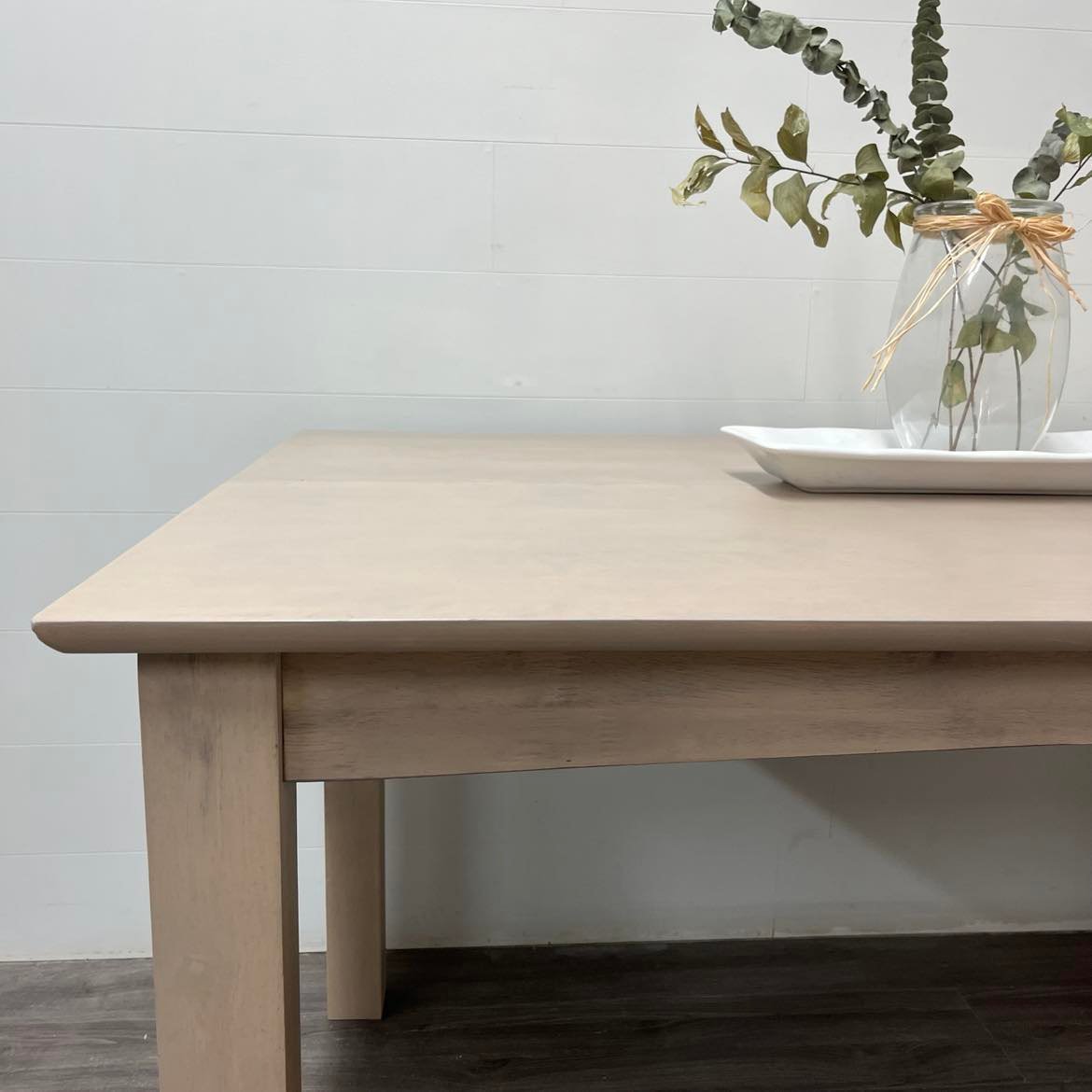 Burlap Dining Table