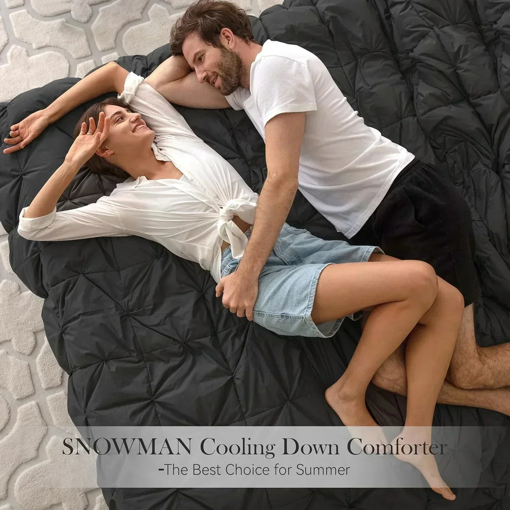 Premium Down Comforter 3D Baffle Box Design