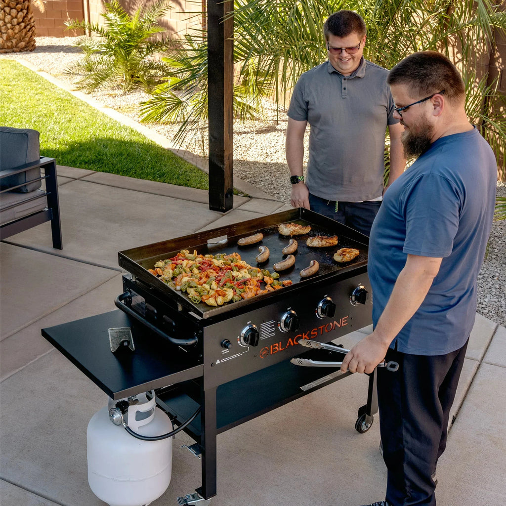 Blackstone 4-Burner 36 Griddle Cooking Station with Side Shelves