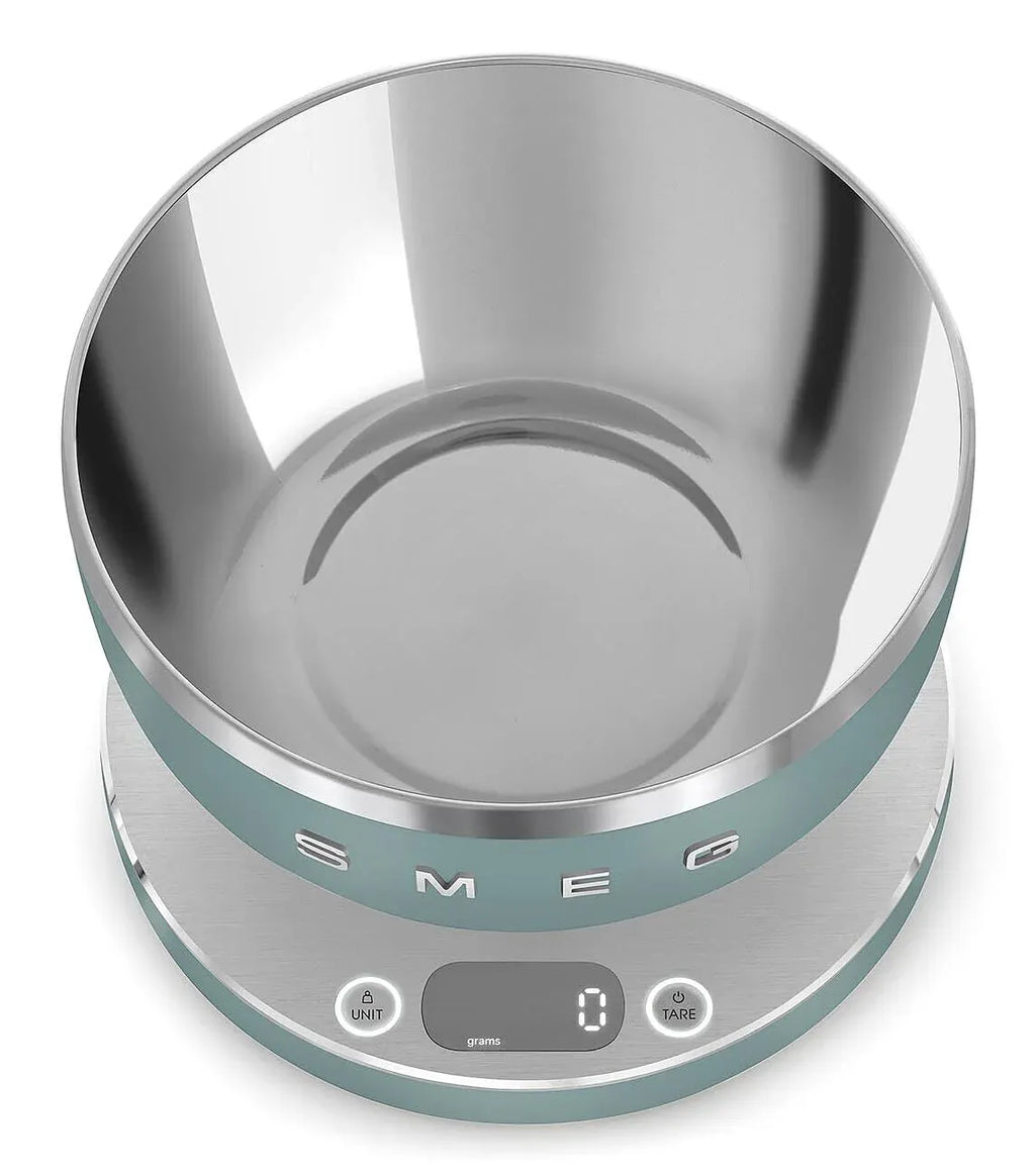 Contemporary Digital Kitchen Scale with Removable Bowl (Jade)