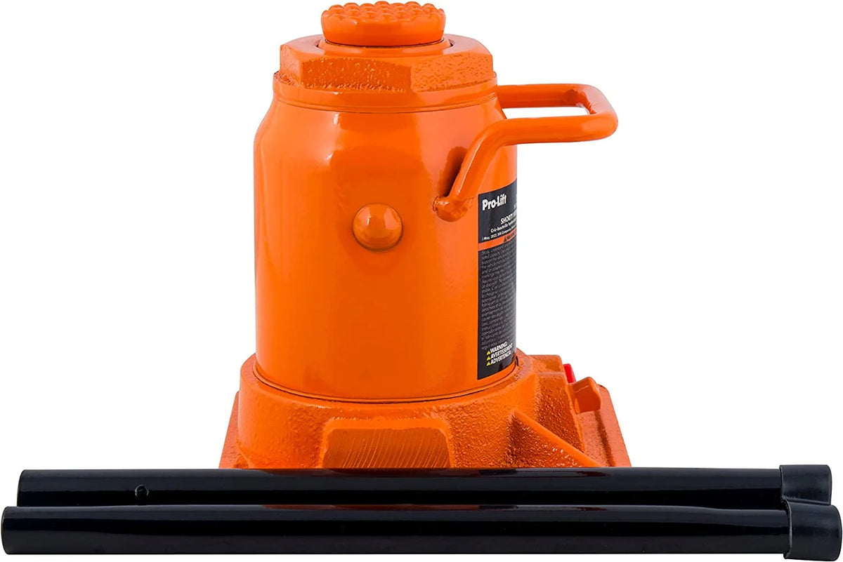 Pro-Lift 12 Ton Shorty Hydraulic Bottle Jack - Portable Car Jack 24000 Lbs Capacity with Pump Handle for Car Sedans SUV