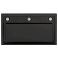 GE - 36 Convertible Range Hood - Black stainless steel