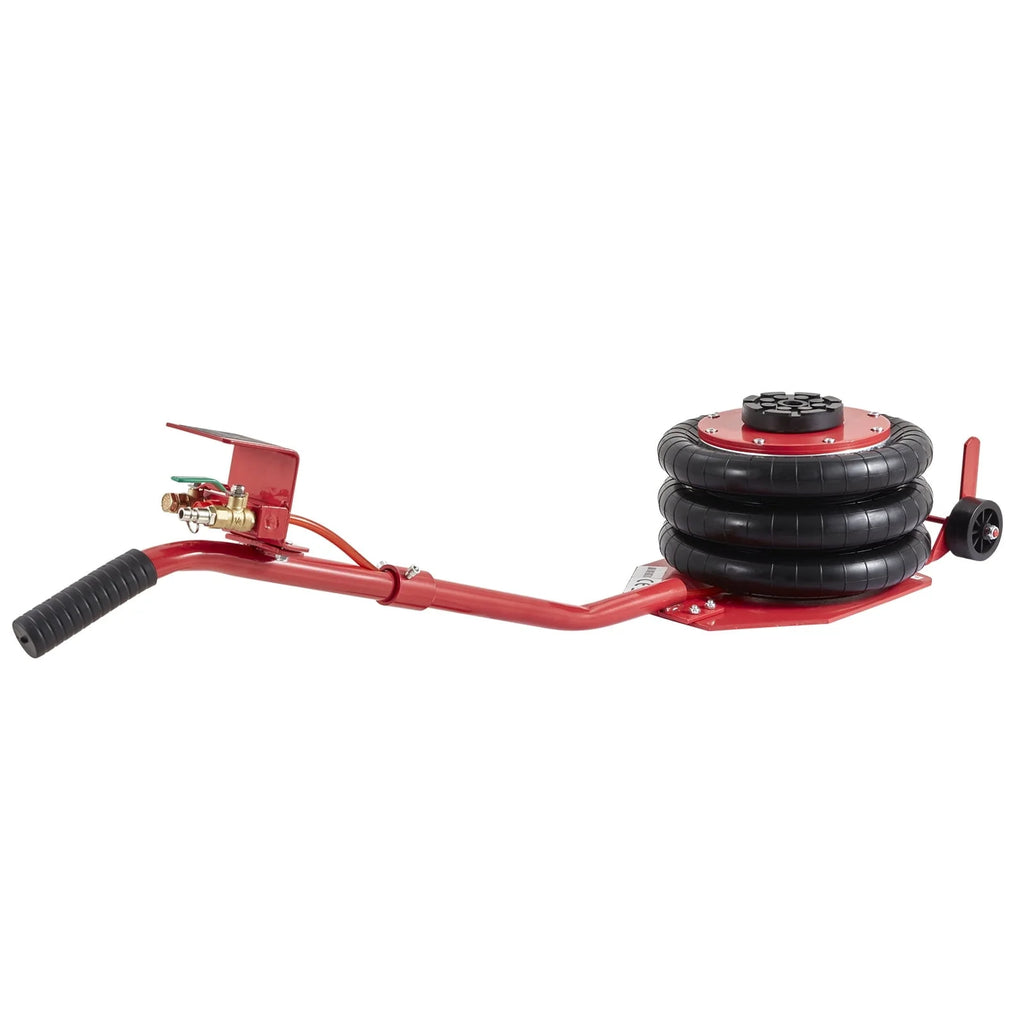 BENTISM Air Jack, 3 Ton/6600 lbs Triple Bag Air Jack, Airbag Jack with Six Steel Pipes, Lift up to 17.7 inch/450 mm, 3-5 s Fast Lifting Pneumatic Jack, with Long Handles for Car Repair