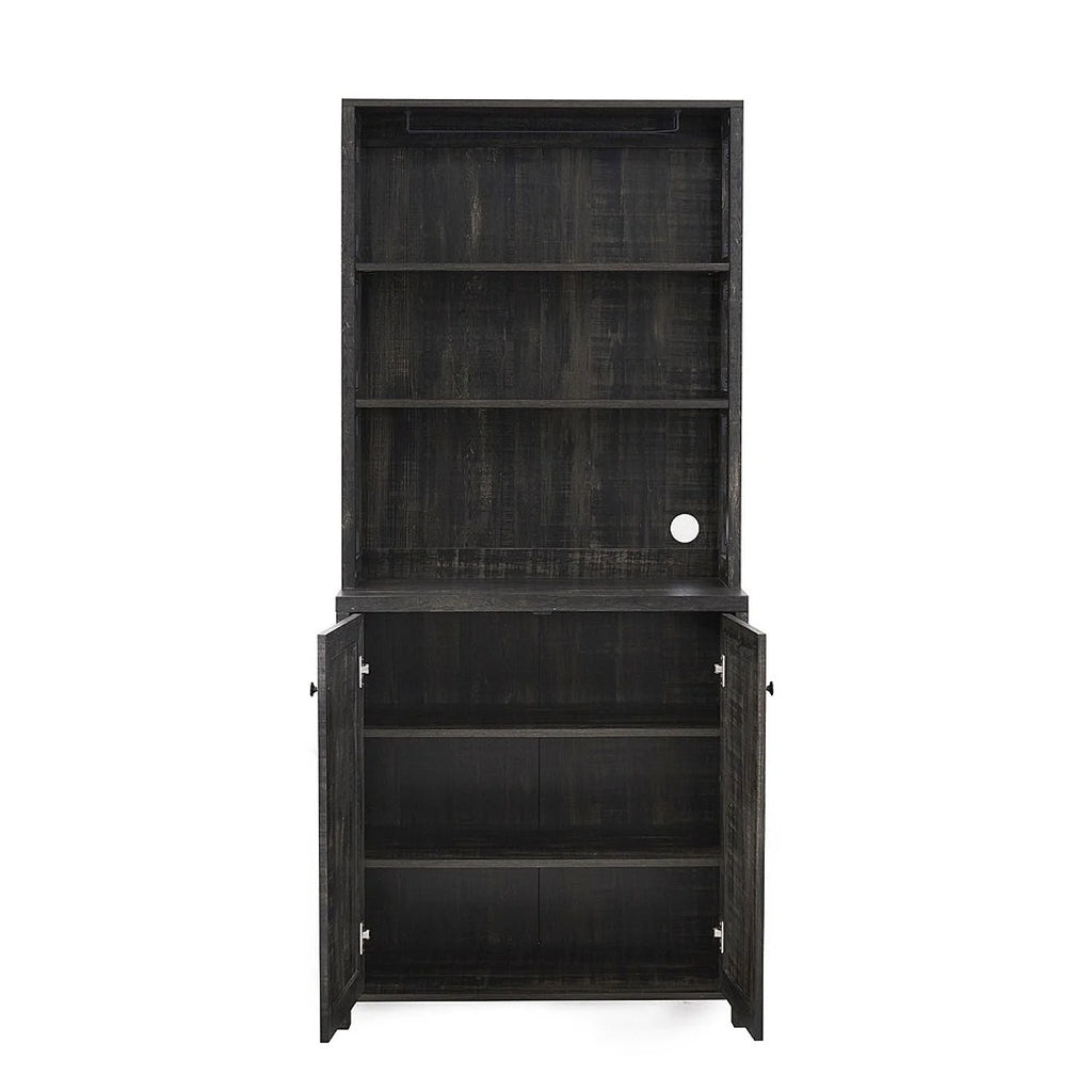 Microwave Stand Hutch Storage Cabinet