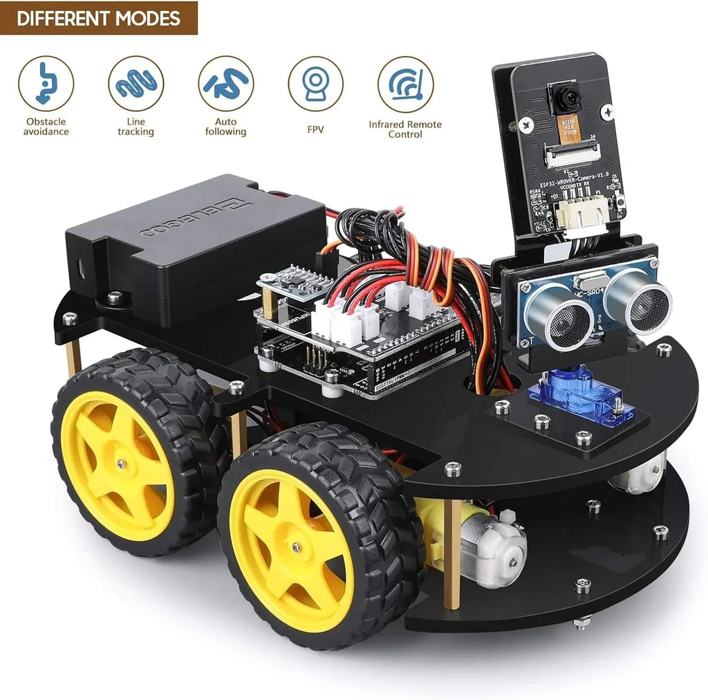 R3 Smart Robot Car Kit V4 for Arduino Robotics for Kids Ages 8-12 12-16 STEM Science Kits Coding Gifts for 8 9 10 11 12 13 14 15 16 Year Old Boys Girls Teens Cool Engineering Building Toys
