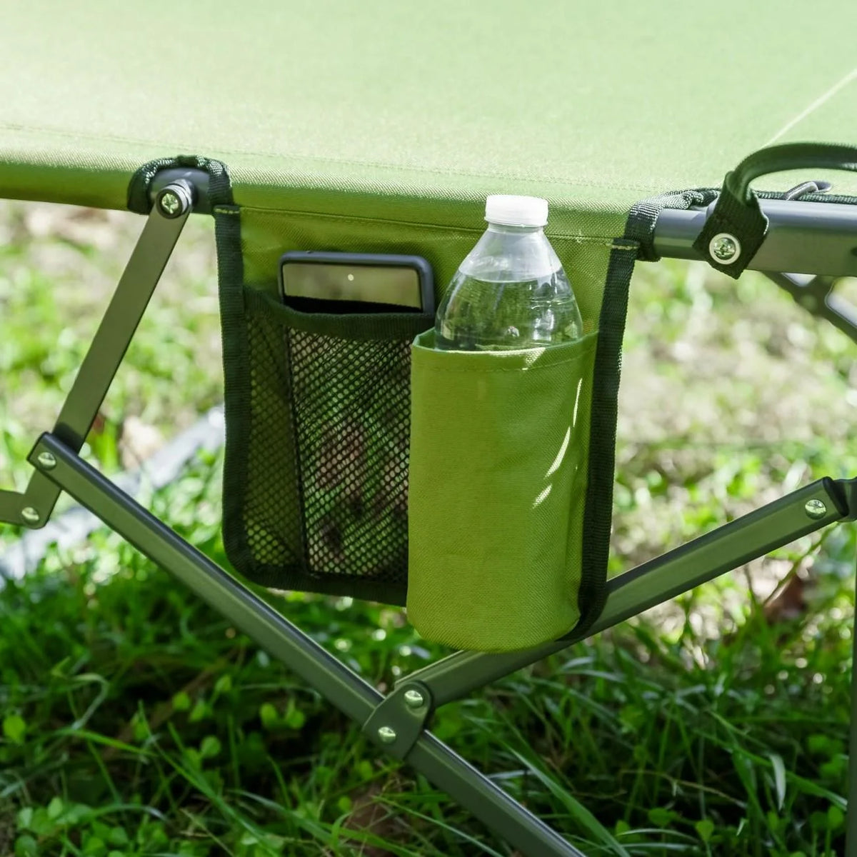 Ozark Trail Adult Quick Fold Speedy Camp Cot， Green， 79 x 33 x 16