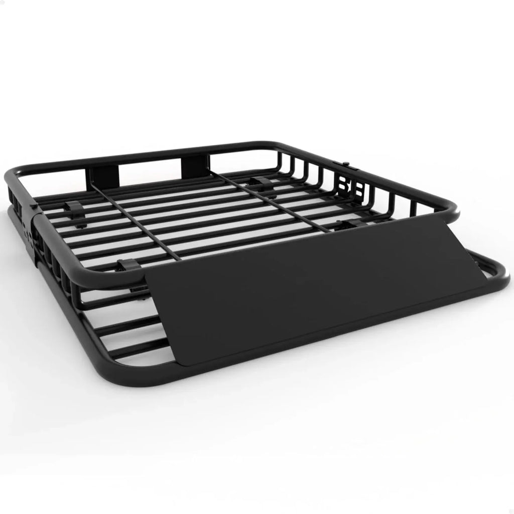 46 x 36 Universal Roof Rack Carrier Basket, 200 Lbs Capacity Car Cargo Rack with Extension Luggage Holder Basket Heavy Duty for SUVs, Trucks, Vehicles