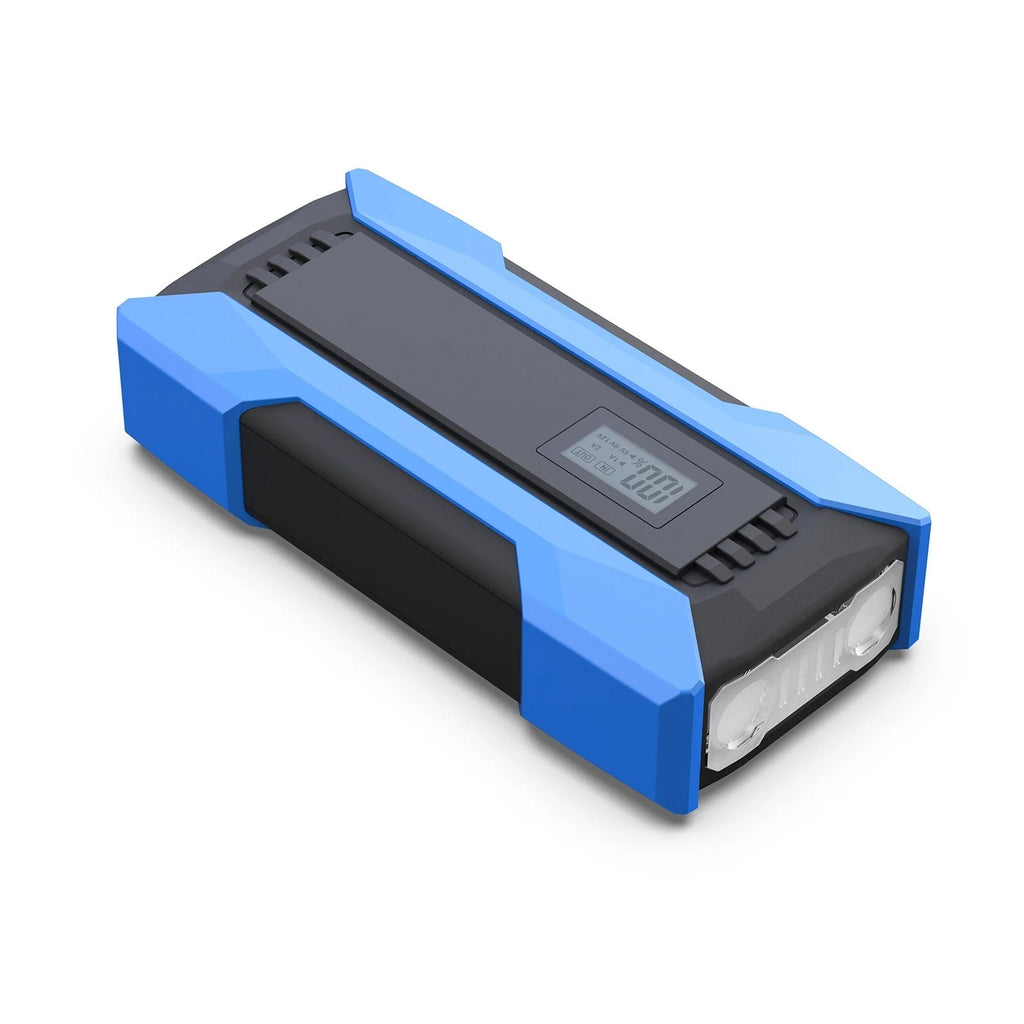 Meterk 1500A Peaks 10000mAh Car Jump Starter QC3.0 Fast Charging with LED Digital Display/Dual USB/Safety Hammer/LED Light/Multiple Protections 12.0V Car Battery Booster Pack Support Low-Tempera