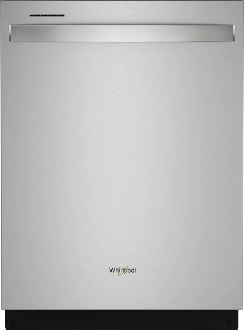 Whirlpool - 24 Top Control Built-In Dishwasher with Stainless Steel Tub, Large Capacity, 3rd Rack, 47 dBA - Stainless steel