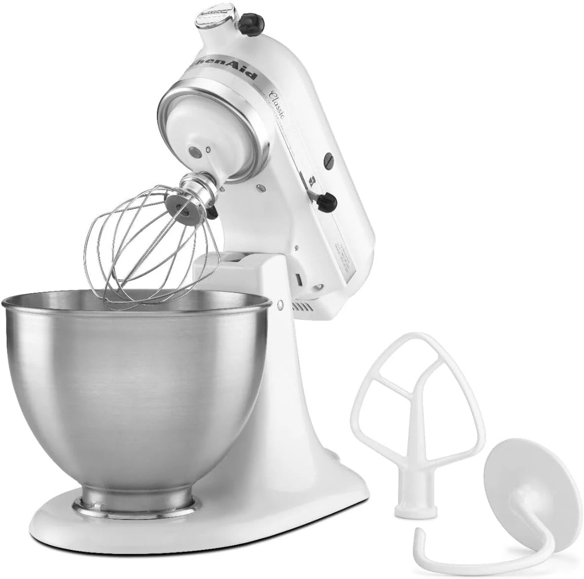 KitchenAid Classic Series 4.5 Quart Tilt-Head Stand Mixer K45SS, Onyx Black