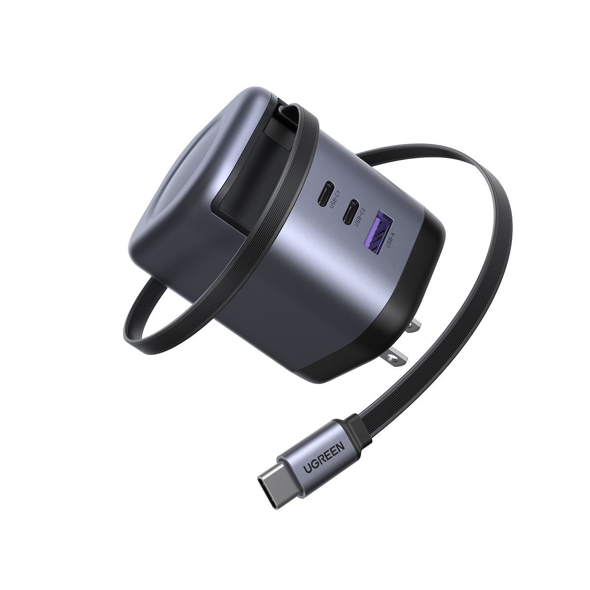 Củ Sạc UGREEN Dây Rút USB-C 100W