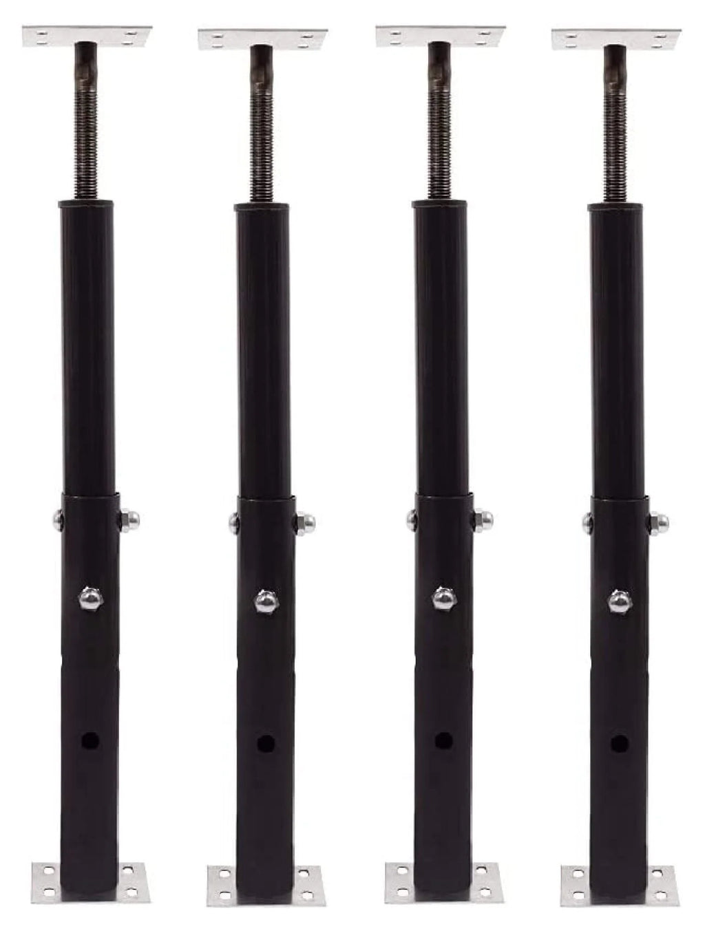 Akron Products Adjustable Floor Jack (Model C-3), Akron Jacks Floor Jacks, Telescoping Jack for Temporary Support, Size Range 1'7''-3' (Fоur Расk)